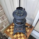 Antique Spark Salesman Sample Cast Iron Stove Lamp Toy Grey Iron Mount Joy Pa