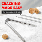Classic Nut Cracker With Picks  6 75 Inch  Stainless Steel