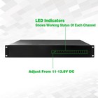 Dc 16ch Vbr Cctv 12v 20a Distributed Power Supply Rack Mount With Ups And Ptc