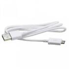 Samsung Oem Micro Usb Cable Fast Charger Power Cord Sync Wire White 3ft Long
