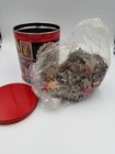 Vintage Coca-cola Tin 6 1 8    Tall  With Coca-cola Puzzle- Unopened In Bag