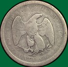 1875-s Twenty Cent Piece Good G Coin  43170