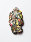 Authentic Ancient Phoenician Face Amulet - Rare Mosaic Glass Bead Pendant - Col