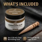 Leather Burnishing Gum Edge Finish Clear Sealer Kit