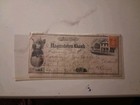 Sling s      Vintage 1869 Hagerstown Bank - Check Beautiful Vignette      Artwork 