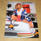Vintage 1996 Anheuser-busch Budweiser Busch Beer Girl Garage Poster Read