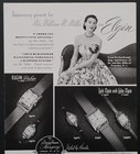 1949 Vintage Elgin Watches 7x10  Print Ad 1940 s Anniversary Gift