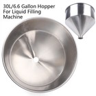 Stainless Steel Hopper For Paste Liquid Filling Machine 30l Funnel Tank