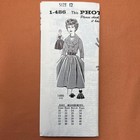 Vintage Mail Order Sewing Pattern 1-486 Misses  Dress Size 12 Unprinted Ff