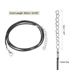 10pcs Waxed Necklace Cord Bulk  23  And 1 5mm Dia Necklace String Rope  Black