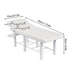 White Massage Table Adjustable Facial Bed Salon Tattoo Chair