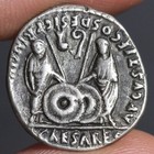 Augustus Denarius Ancient Roman Empire Silver Coin Gaius Lucius Caesar 2bc Toned
