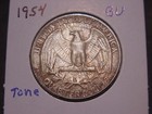 1954 Washington Quarter Bu Original Tone Popular Date Free Shipping