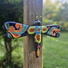 Talavera Dragonfly 12  Mexican Pottery Handmade Home Decor Ceramic Folk Art Navy
