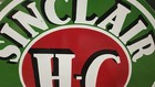 Sinclair Gasoline Grn Pure Porcelain Enamel Heavy Metal Sign  Variat Double Side