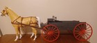 Vintage Louis Marx Johnny West Buckboard Wagon W thunderbolt Horse  extra Wagon