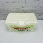 Huggies Baby Wipes Refillable Container Sealed Natural Care Sensitive Skin 64