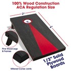 Gosports Dark Oak Cornhole Toss Boards Set - Includes 8 Bags And Case