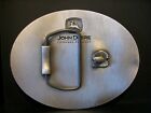  john Deere 8 Historical Trademark Logos Pewter Belt Buckle Jd 2 3 4 Legged Deer