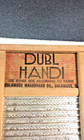 Vintage Columbus Washboard Co  Dubl Handi 18 x8 5  Wood   Metal Travel Washboard