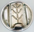 Sheffield Silver Plated Round Meat Serving Tray  Epc 17g  Pat  96 044  14-1 2 