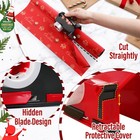 2pcs Wrapping Paper Cutter   Tape Dispenser Dual Use With 4 Tapes   2 Blades Set