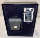 Jack Daniels Bottle Zippo Lighter  leather Belt Pouch Gift Set Brand New Sealed