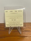 Canada 1966 50 Cents Half Dollar Silver Coin - Iccs Ms-64
