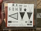 Stampin Up Pennant  Flag  Birthday  Parade  With Coordinating Paper Punch 122740