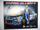 Chase Elliott Autographed 2016  24 Napa Hms Chevy Rookie Nascar 8x10 Hero Card