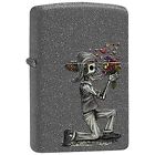 Zippo 2016 Catalog New Skeleton Love 2 Set Iron Stone Windproof Lighter 28987