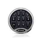 Securam Safelogic Backlit Electronic Lock   Keypad Set - Swingbolt -satin Chrome