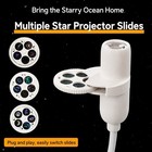 2-in-1 Galaxy Projector Night Light Usb Starry Sky Moon Ocean Projector Lamp Et