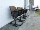 4  Mobiliario Home Movie Theatre Seats W Cup Holders  New Old Store Stock P