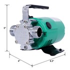 Water Transfer Pump 330 Gallon Per Hour Portable Electric Utility Pump W 6  Hose