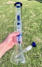 16  Glass Bong Smoking Hookah 2 4 Lb Water Pipes Tobacco Beaker 14mm Bowl