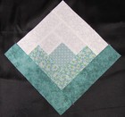 Quilt Top Kit 16 Precut 8 5  Log Cabin Blocks patchwork  green  1  Usa Homemade