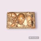 Victorian Shell Art Sailor s Trinket Jewelry  Box Sailboat C 1900