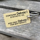 Vintage Mobil Oil  Delvac Advertising Dipstick Hang Tag Corvette