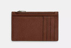 Coach Unisex Saddle Refined Pebble Leather Zip Card Case  c4280  - Nwt