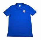 Nike Men   s Usa Soccer Team Ss Royal Blue Performance Polo Large