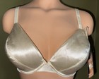 3 38c Nwt Vtg Olga 33415 Sensuous Solution Bodysatin Stretch Padded Push-up Bra