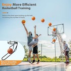 Basketball Return Attachment  Heavy Duty Basketball Rebounder With 3 Stable