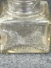 Diamond  Ink   Smokey Clear Glass Inkwell Bottle Ink Bottle Dip Pen Antique