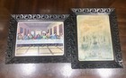 2- Jesus Framed Art Print The Invitation   Last Supper Plastic Black Wall Art Us