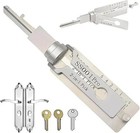 2-in-1 Portable Lock Pick Tool Set Ss001 Pro Ergonomic Key Decoder Hook Kit