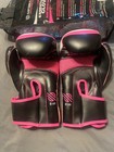 Sanabul Essential Gel Boxing Gloves Womans 8 Oz Pink Black