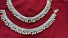 Tribal Ethnic India Anklet  Silver Bell Chain Ankle Bracelet Payal Jewelry 10 