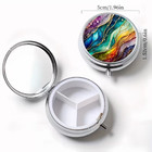 Rainbow Pill Box Case Medicine Travel Holder Pocket Container Organizer