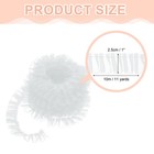 Ruffle Lace Ribbon Trim Pleated Lace Fabric Trim 11 Yard Bright White